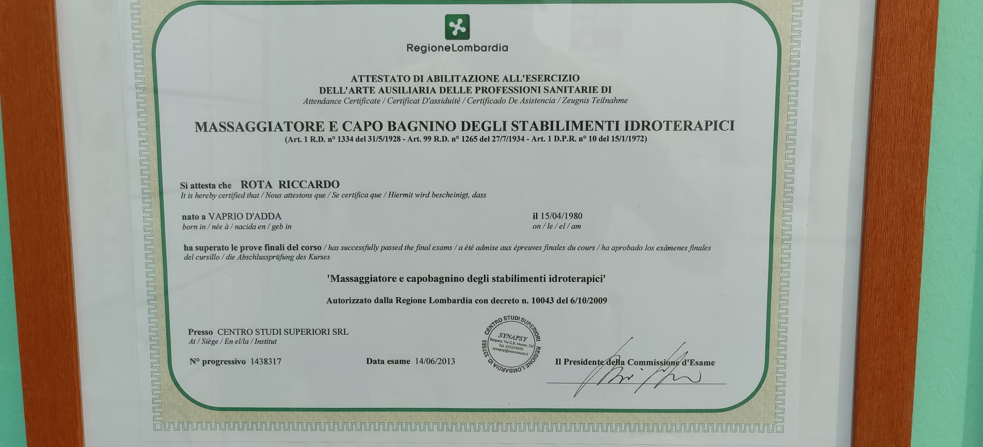 2021-06-Riccardo-Rota-Massoterapista-Diploma-Massoterapia